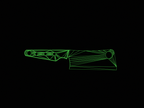 Stylized Cleaver 3D 模型