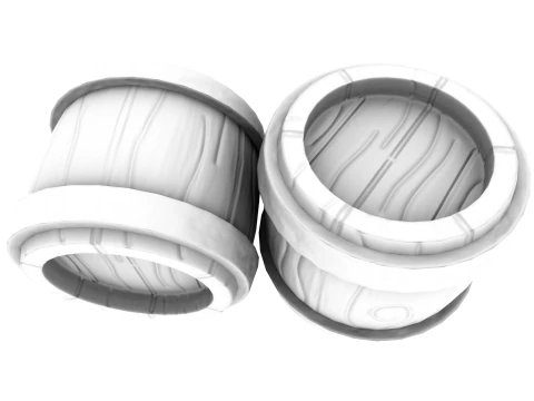 Stylized Cute Barrel 3D Model