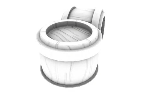 Stylized Cute Barrel 3D Model