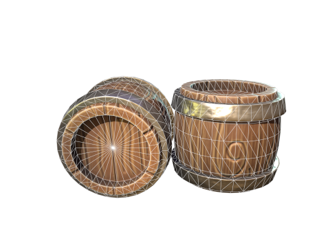 Stylized Cute Barrel 3D 模型