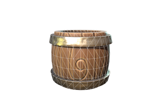 Stylized Cute Barrel 3D 模型