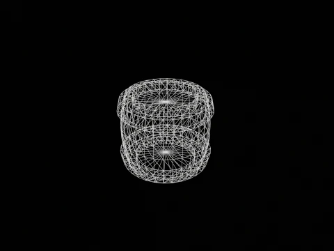 Stylized Cute Barrel 3D Model
