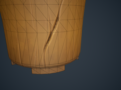Stylized Wood Vase 3D Model