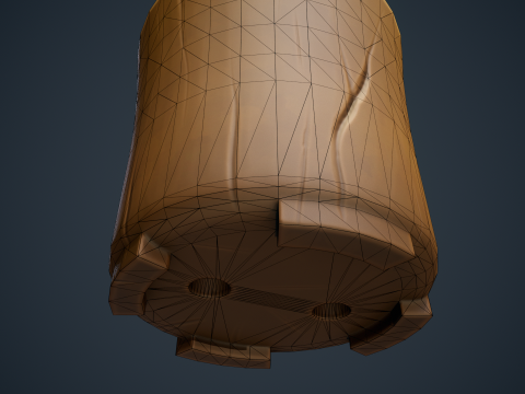 Stylized Wood Vase 3D Model
