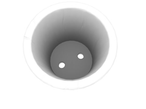 Stylized Wood Vase 3D Model