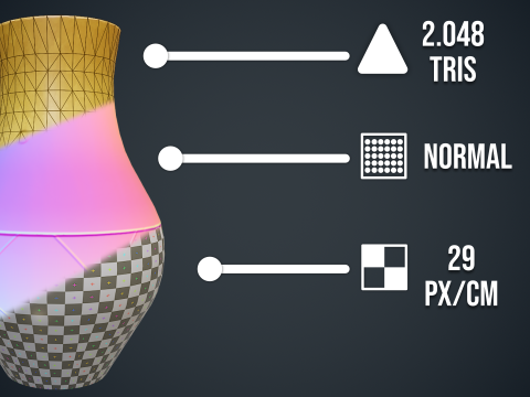 Stylized Vase Low-poly 3D 模型
