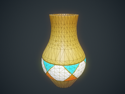 Stylized Vase Low-poly 3D 模型