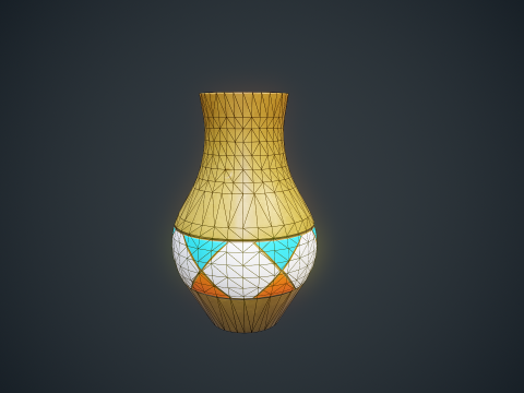 Stylized Vase Low-poly 3D 模型