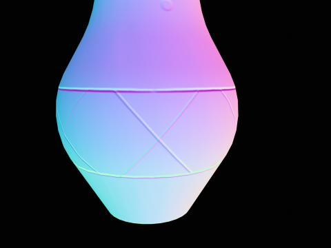 Stylized Vase Low-poly 3D 模型