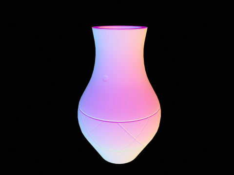 Stylized Vase Low-poly 3D 模型