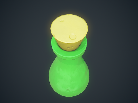 Stylized Bottle Free low-poly 3D मॉडल