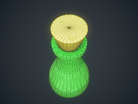 Stylized Bottle Free low-poly 3D मॉडल