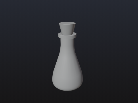 Stylized Bottle Free low-poly 3D मॉडल