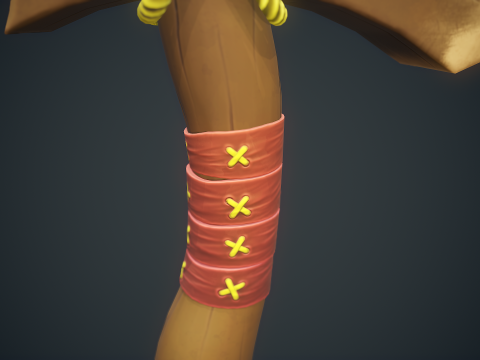 Stylized Wood Axe - Game-Ready Low-Poly 3Dモデル