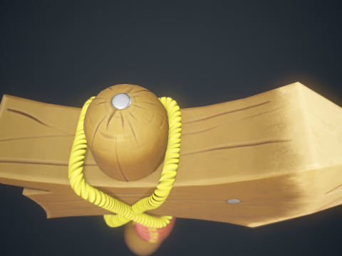 Stylized Wood Axe - Game-Ready Low-Poly 3Dモデル