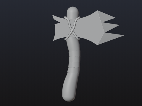 Stylized Wood Axe - Game-Ready Low-Poly 3Dモデル