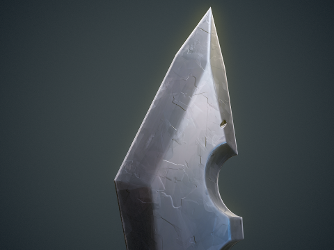 Stylized Dagger Arcane Style - Game-Ready Low-poly Modelo 3D