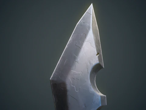 Stylized Dagger Arcane Style - Game-Ready Low-poly 3D Model