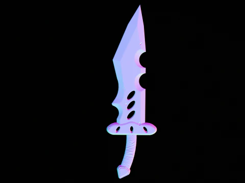 Stylized Dagger Arcane Style - Game-Ready Low-poly 3D Model