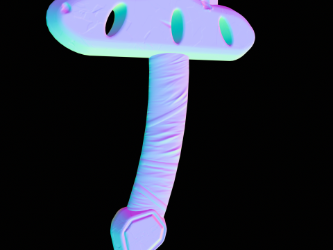 Stylized Dagger Arcane Style - Game-Ready Low-poly Modelo 3D