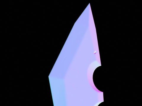 Stylized Dagger Arcane Style - Game-Ready Low-poly Modelo 3D