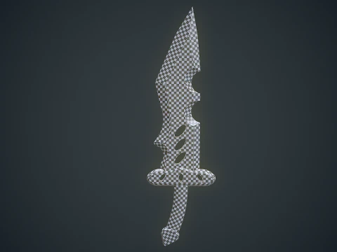 Stylized Dagger Arcane Style - Game-Ready Low-poly 3D Model