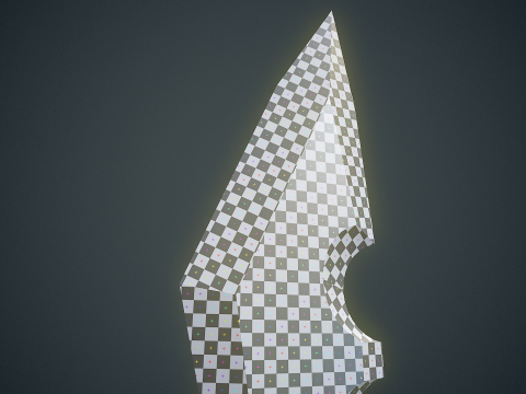 Stylized Dagger Arcane Style - Game-Ready Low-poly Modelo 3D