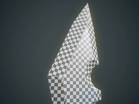 Stylized Dagger Arcane Style - Game-Ready Low-poly 3D Model