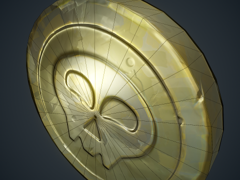 Pirate Coin 3D Model