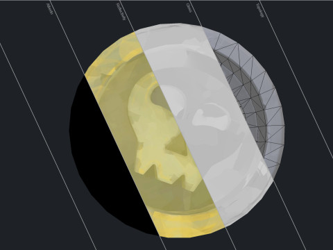 Pirate Coin 3D Model
