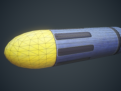 Stylized Sci Fi Pistol Low-poly 3D मॉडल