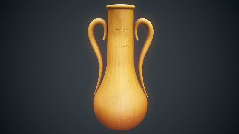 Stylized Jar 3D Модель .c4d .max .obj .3ds .fbx .stl .blend