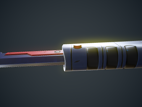 Stylized Sci Fi Knife 3D 모델