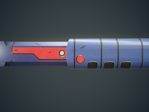 Stylized Sci Fi Knife 3D 모델