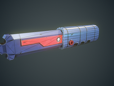 Stylized Sci Fi Knife 3D 모델