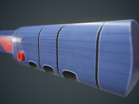Stylized Sci Fi Knife 3D 모델