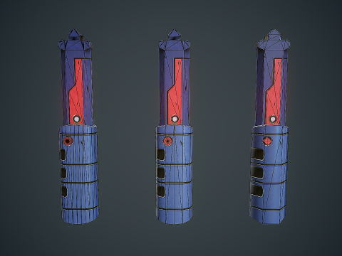 Stylized Sci Fi Knife 3D 모델