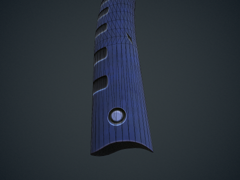 Stylized Sci Fi Axe 3D Model