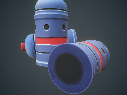 Stylized Sci Fi Smoke Grenade 3Dモデル