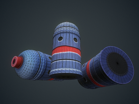 Stylized Sci Fi Smoke Grenade 3Dモデル