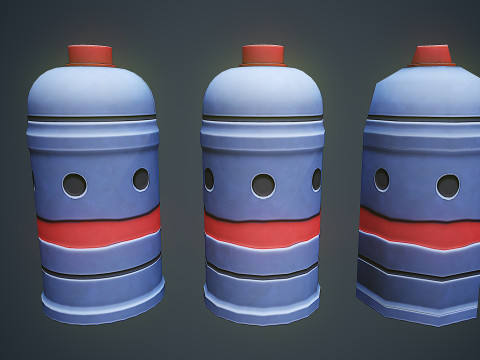 Stylized Sci Fi Smoke Grenade 3Dモデル