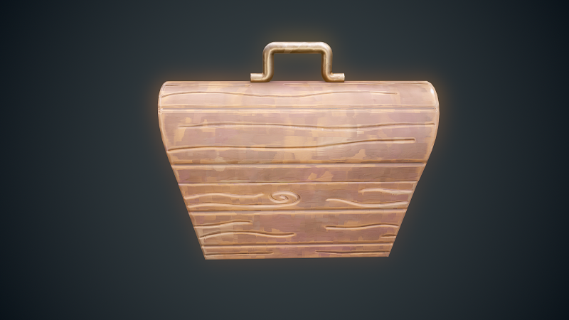 Stilize Kutu Gizemli Stil Oyuna Hazır Prop 3D Model .c4d .max .obj .3ds .fbx .stl .blend