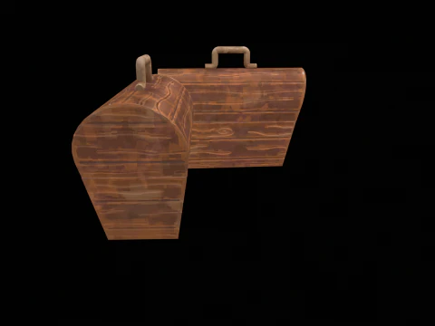 Stylized Box Arcane Style Game Ready Prop 3D Model