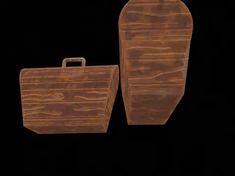 Stylized Box Arcane Style Game Ready Prop 3D Model