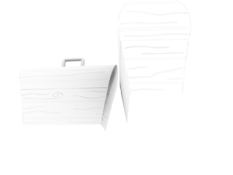 Stilize Kutu Gizemli Stil Oyuna Hazır Prop 3D Model