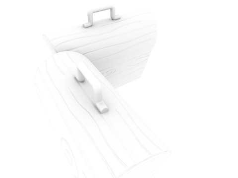 Stilize Kutu Gizemli Stil Oyuna Hazır Prop 3D Model