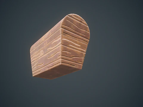 Stylized Box Arcane Style Game Ready Prop 3D Model