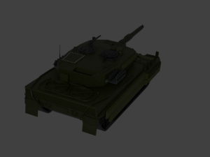 Leopard 2A4 with reactive armor 3D Model