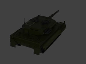 Leopard 2A4 with reactive armor 3D Model