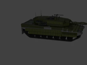 Leopard 2A4 with reactive armor 3D Model
